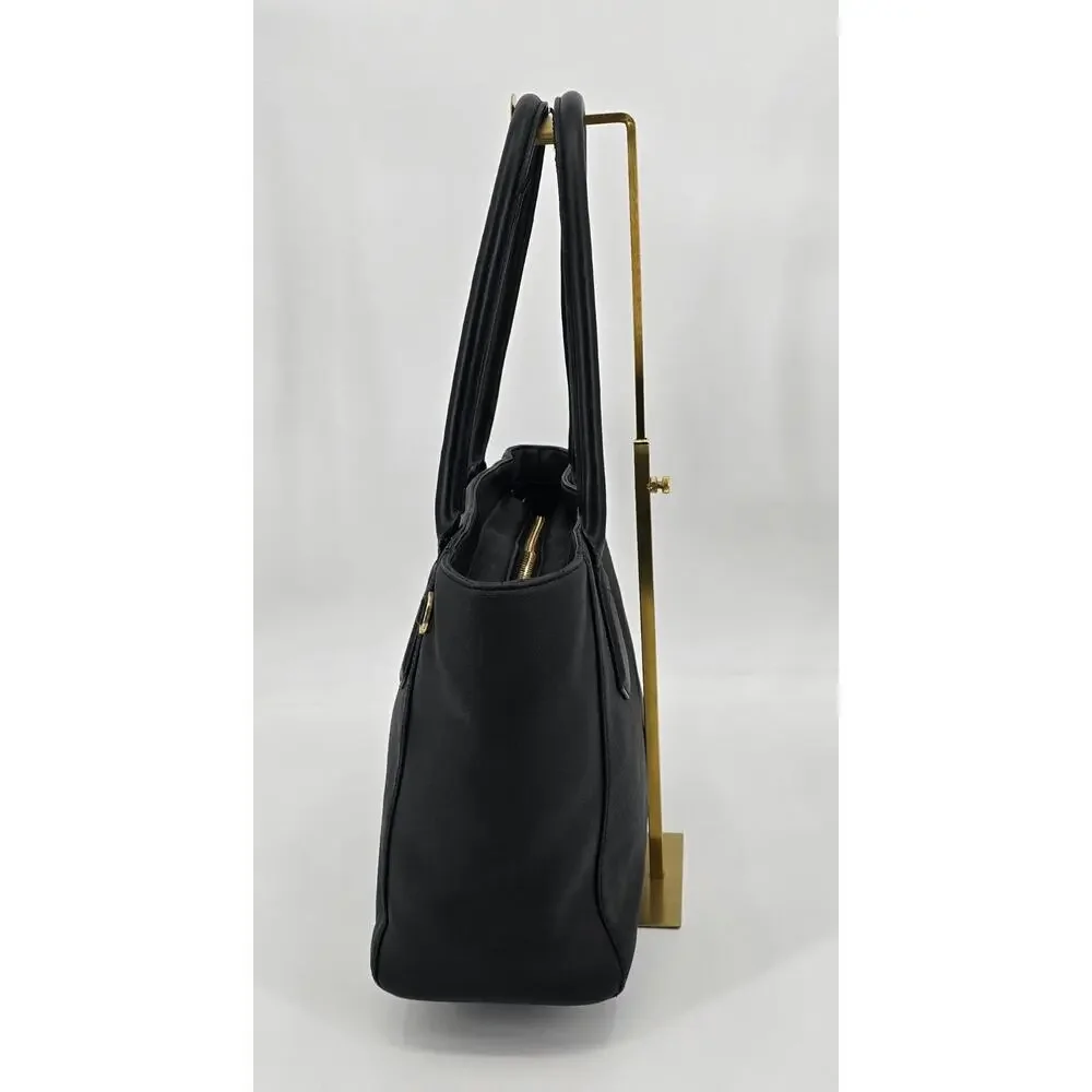 Dagne Dover Signature Tote‎ Classic Onyx Black Laptop Work Bag